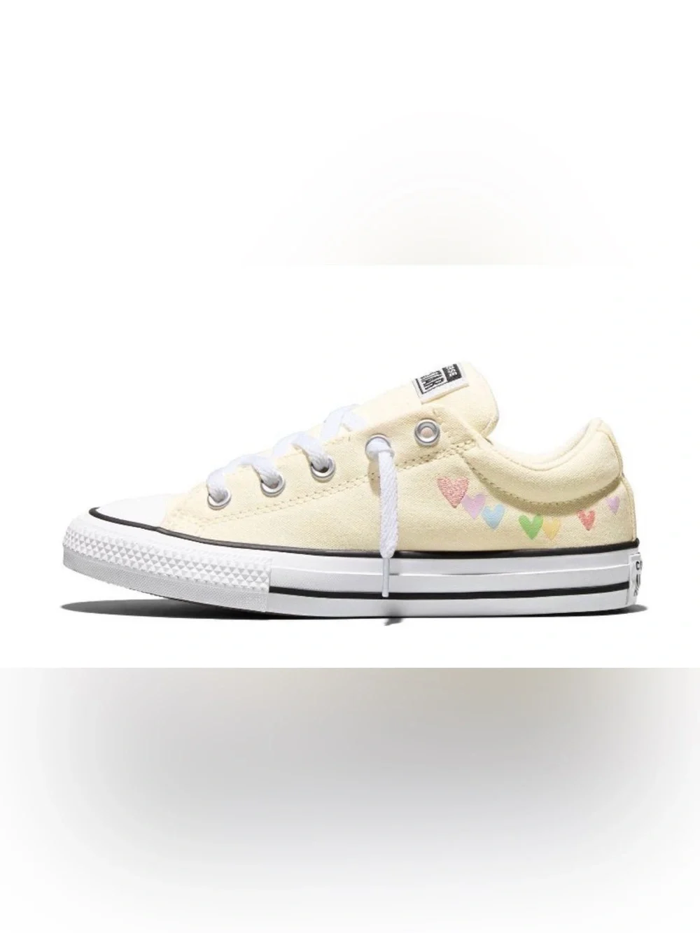 Converse Kids' Street Ox Low Top  Embroidered Hearts Sneakers